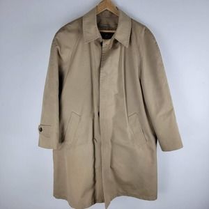 VINTAGE Eddie Bauer removable goose down over coat beige 42R